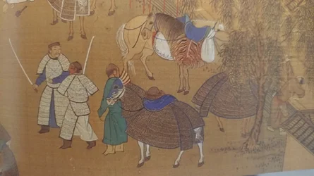 Ming Depiction of Xiongnu Cai Wenji Returns to Her Homeland